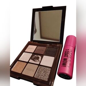 Huda Beauty Eyeshadow Palette and Mascara Set - Brown and Pink